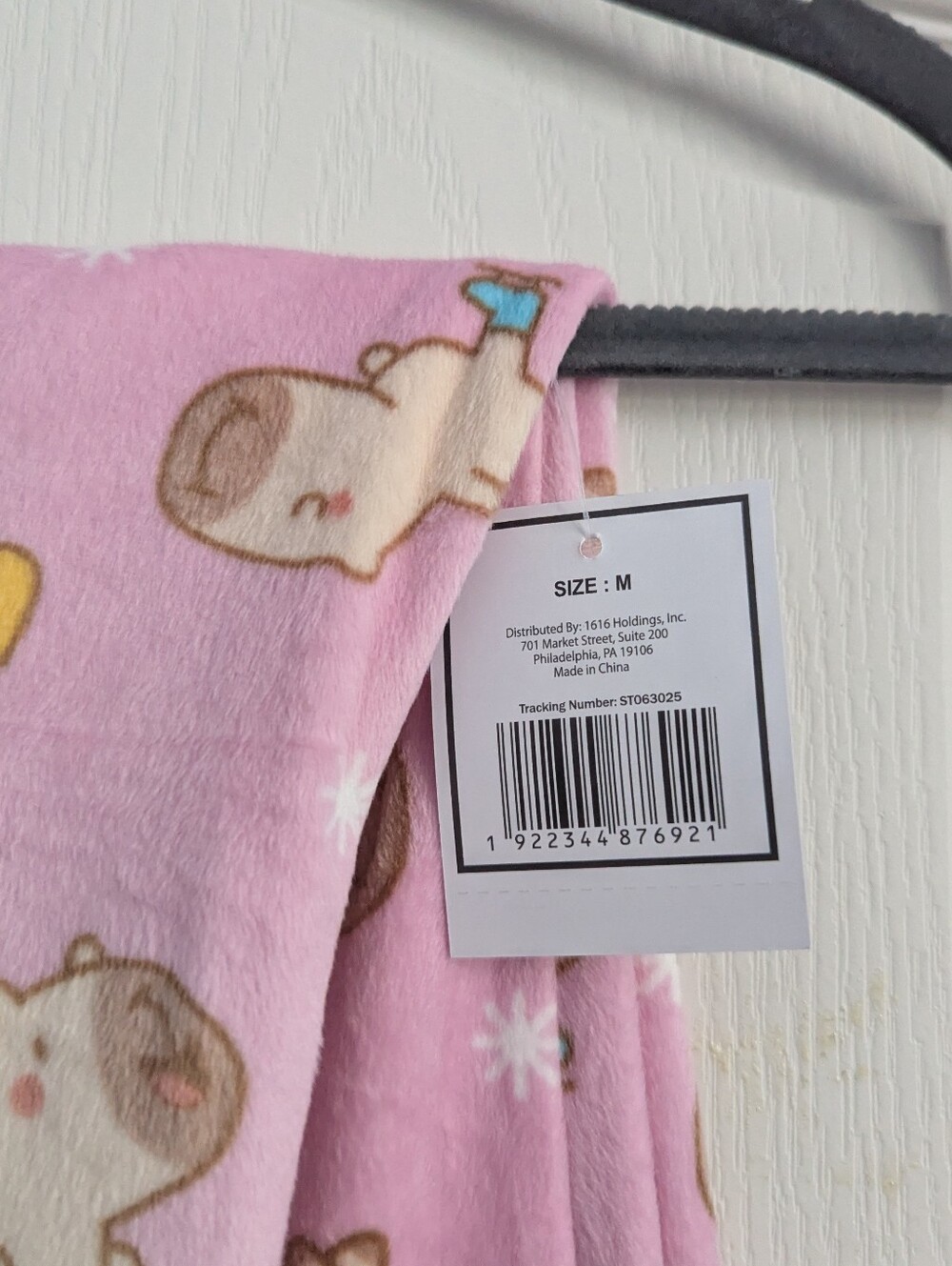 Pink Print Capybara Pajama Pants - Cozy Sleepwear - Picture 3 of 5
